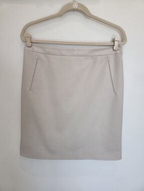Halogen classic perfect Taupe Lined Stretch Pencil Skirt 12 P